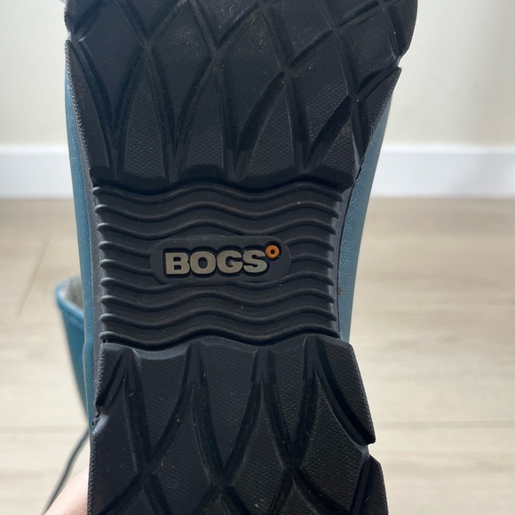 BOGS Amanda Rain Boots With Plush Lining Waterproof Women 9 LaceUp Turquoise - Picture 10 of 13